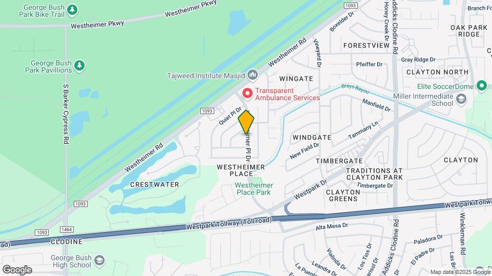 3830 Westheimer Pl Dr Mapa y Detalles de la Ubicación