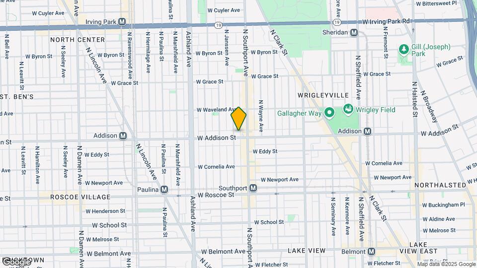 1418 W Addison St Map and Location Details