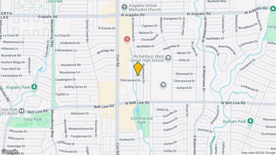 302 N Cottonwood Dr Mapa y Detalles de la Ubicación