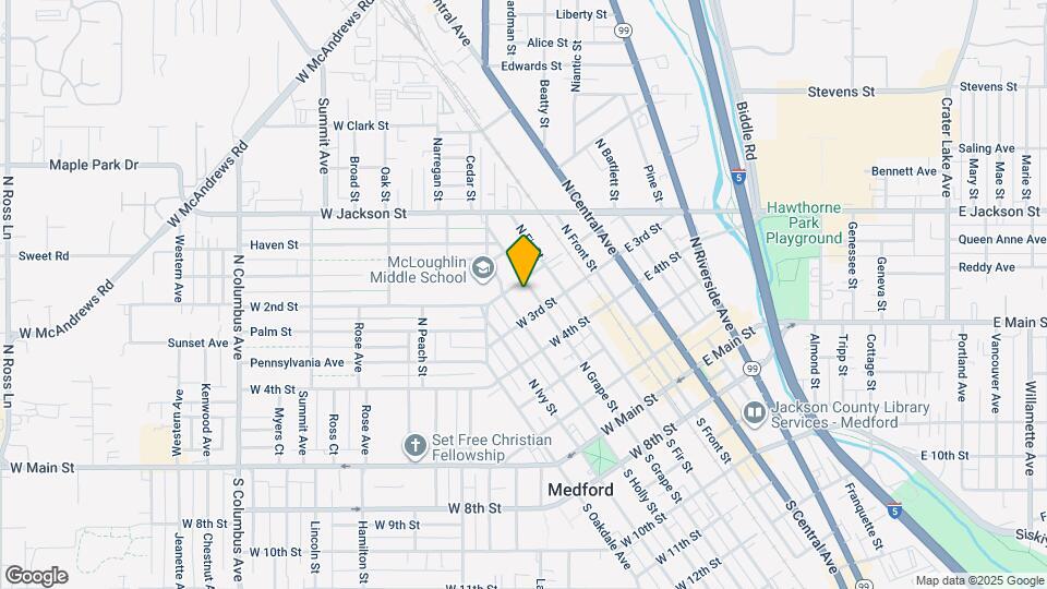 437 N Grape St Map and Location Details