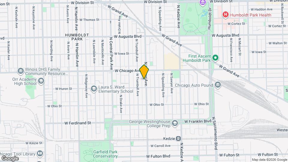 720 N Homan Ave, Unit 2 Mapa y Detalles de la Ubicación