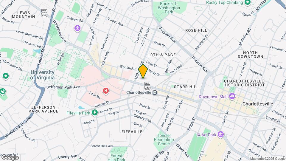 Crestline Charlottesville Map and Location Details