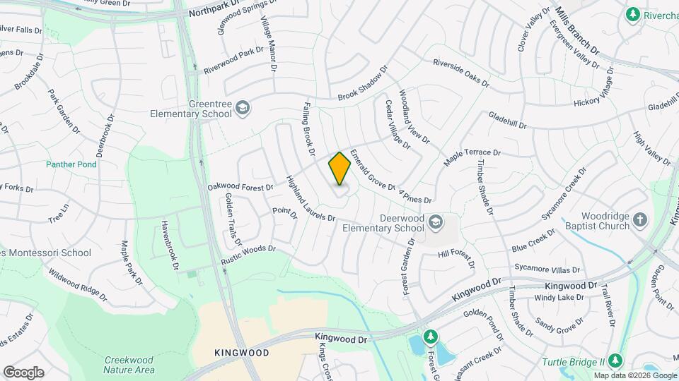 3018 Falling Brook Dr Map and Location Details