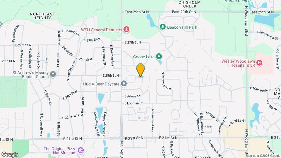 2521 N Bleckley Map and Location Details