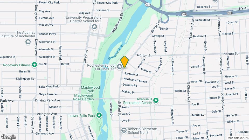 1548 Saint Paul St, Unit #2- Upper Map and Location Details