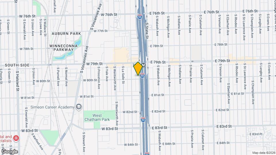 7950 S Lafayette Ave, Unit Apartment Map and Location Details