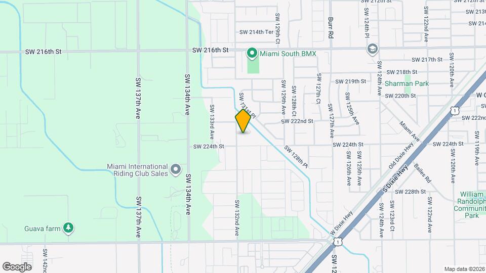 13160 SW 223rd St Mapa y Detalles de la Ubicación