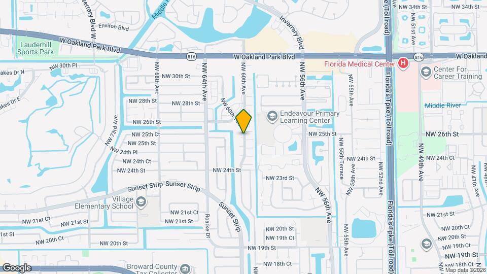2557 NW 60th Terrace Map and Location Details