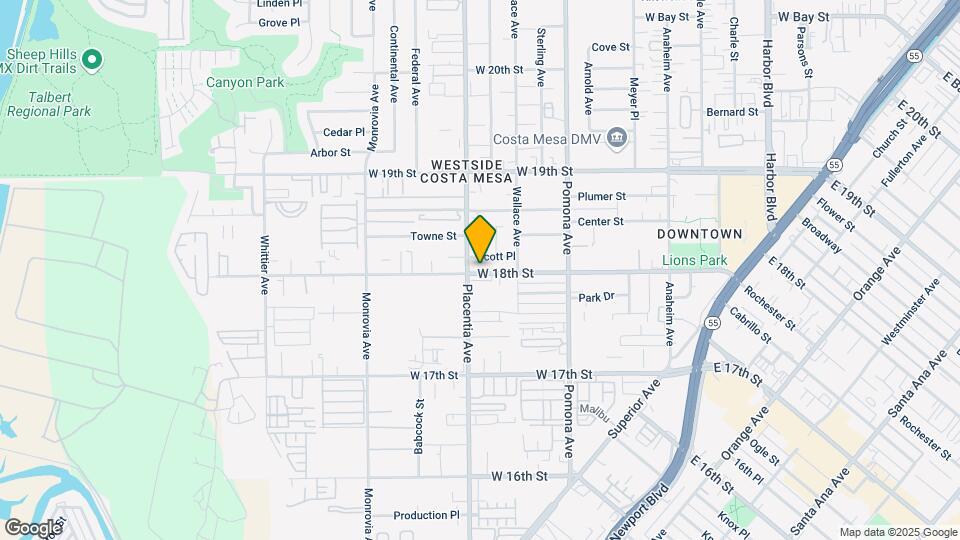 788 W 18th St Map and Location Details