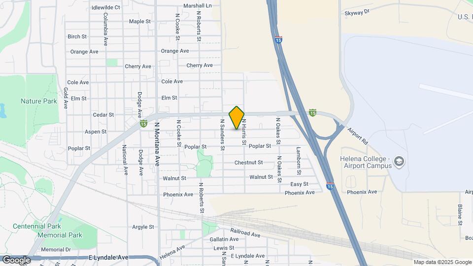 1525 Aspen St Map and Location Details