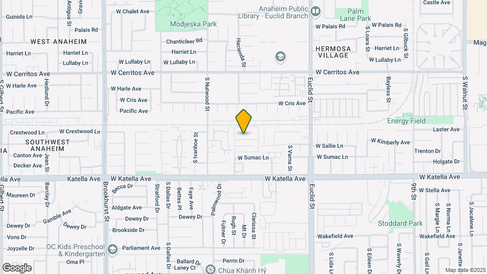 1826 W Crestwood Ln Map and Location Details