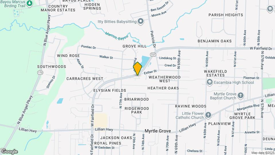 7225 W Fairfield Dr Map and Location Details