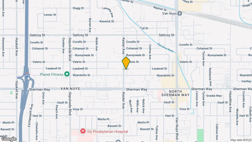 7316 Kester Ave Map and Location Details