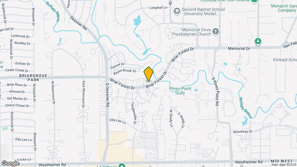 9342 Briar Forest Dr Map and Location Details