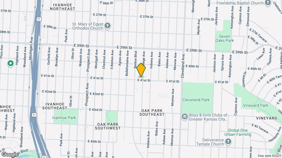 4042 College Ave Map and Location Details