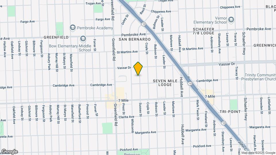 19329 Sussex St Map and Location Details