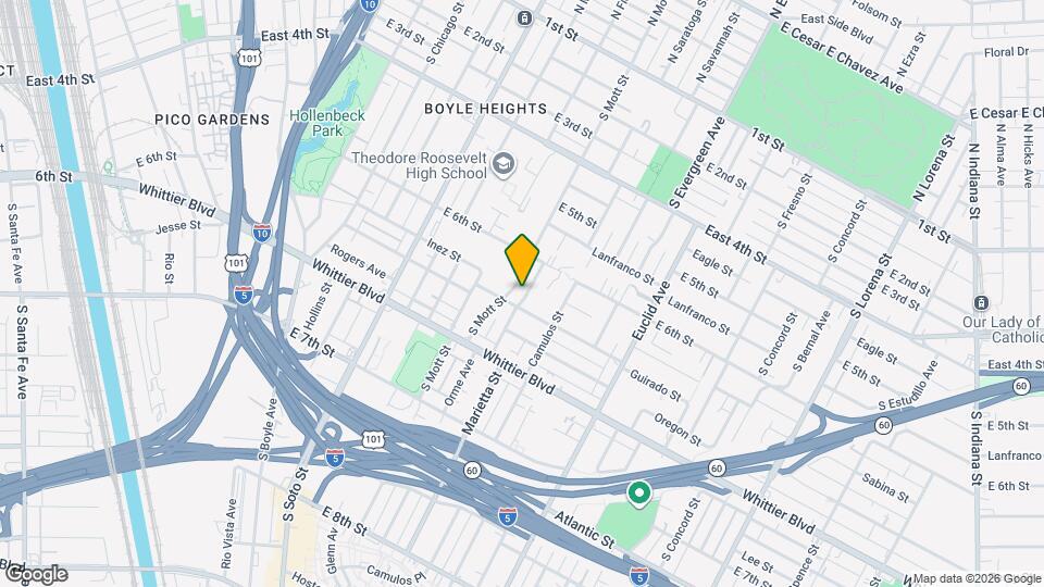 641 Orme Ave Mapa y Detalles de la Ubicación