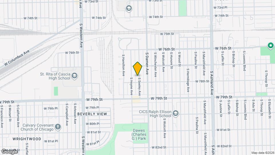 7740 S Seeley Ave Map and Location Details