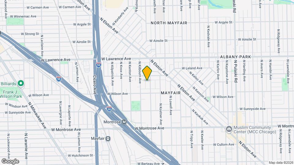 4636 N Kenneth Ave Map and Location Details
