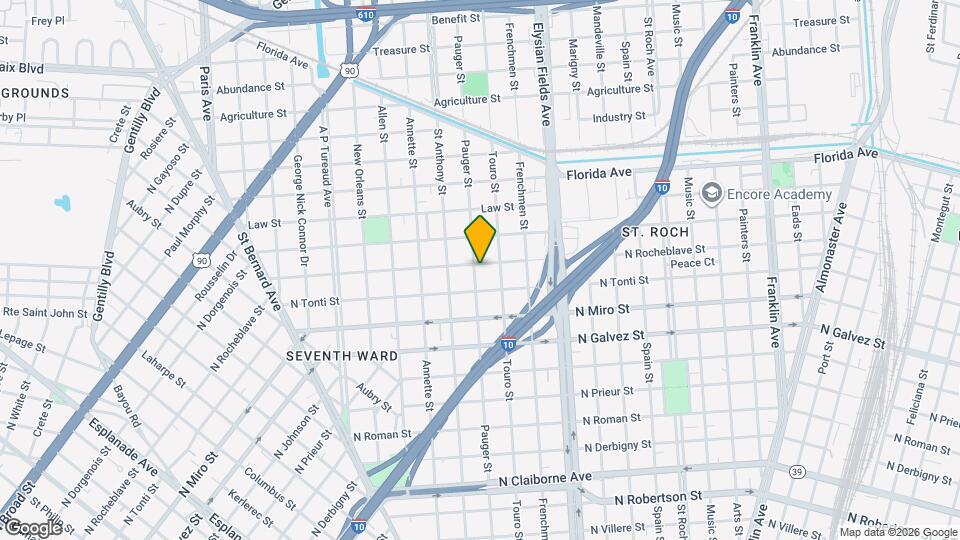 3033 Pauger St Map and Location Details