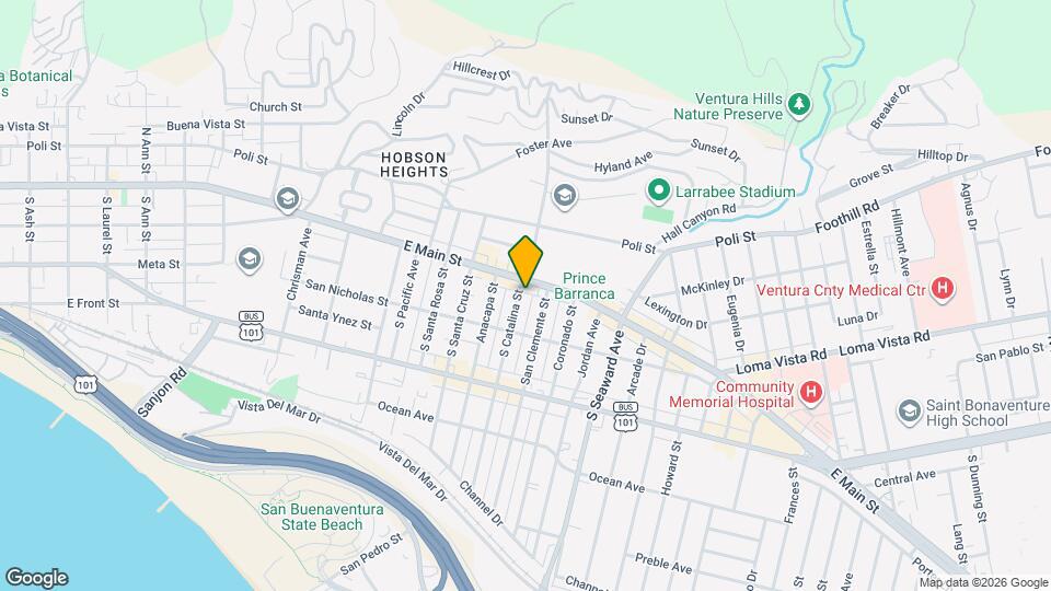 32 S Catalina St Map and Location Details