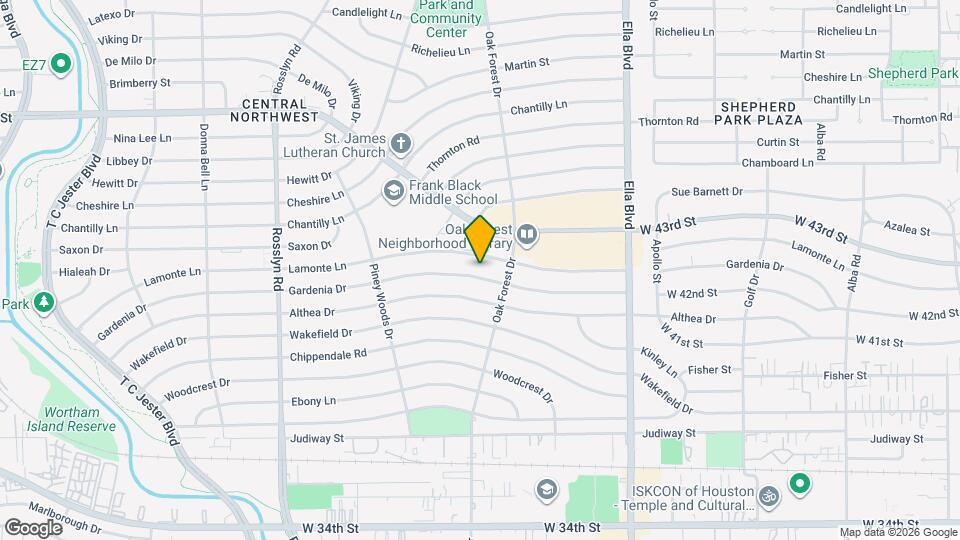 1422 Gardenia Dr Map and Location Details