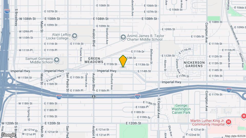 813 E Imperial Hwy Mapa y Detalles de la Ubicación