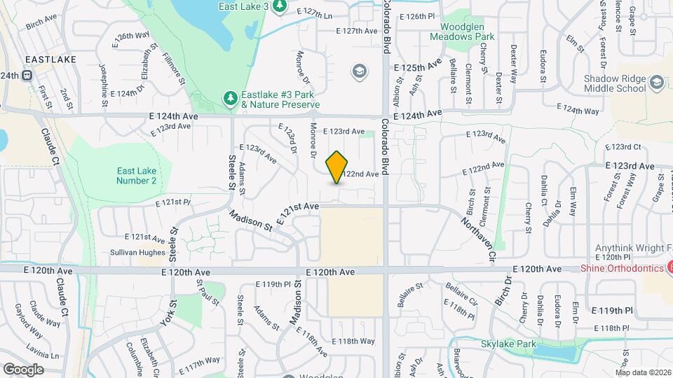 3743 E 121st Ave Map and Location Details