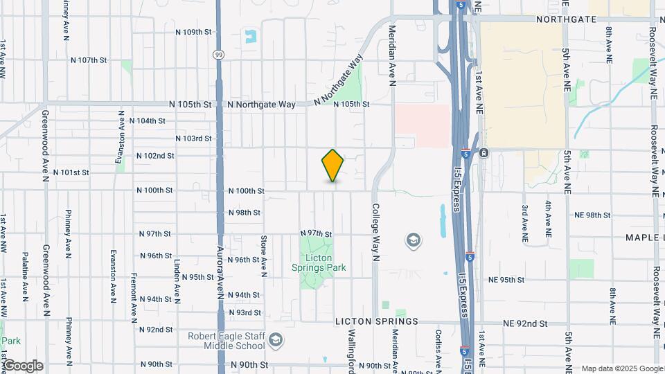 1632 N 100th St Map and Location Details