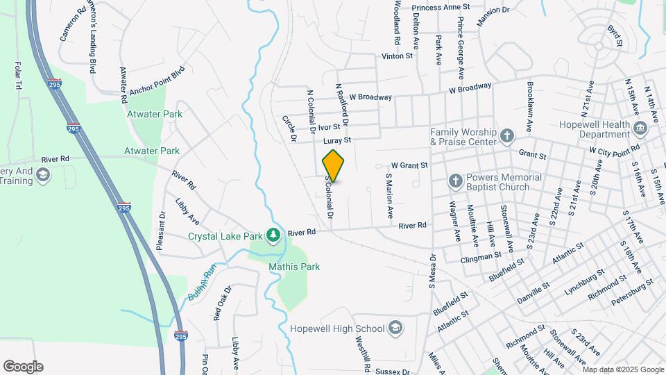 103 S Colonial Dr Map and Location Details