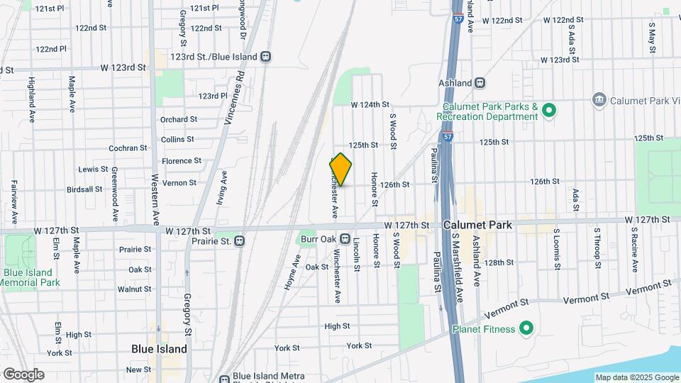 12603 S Winchester Ave Mapa y Detalles de la Ubicación