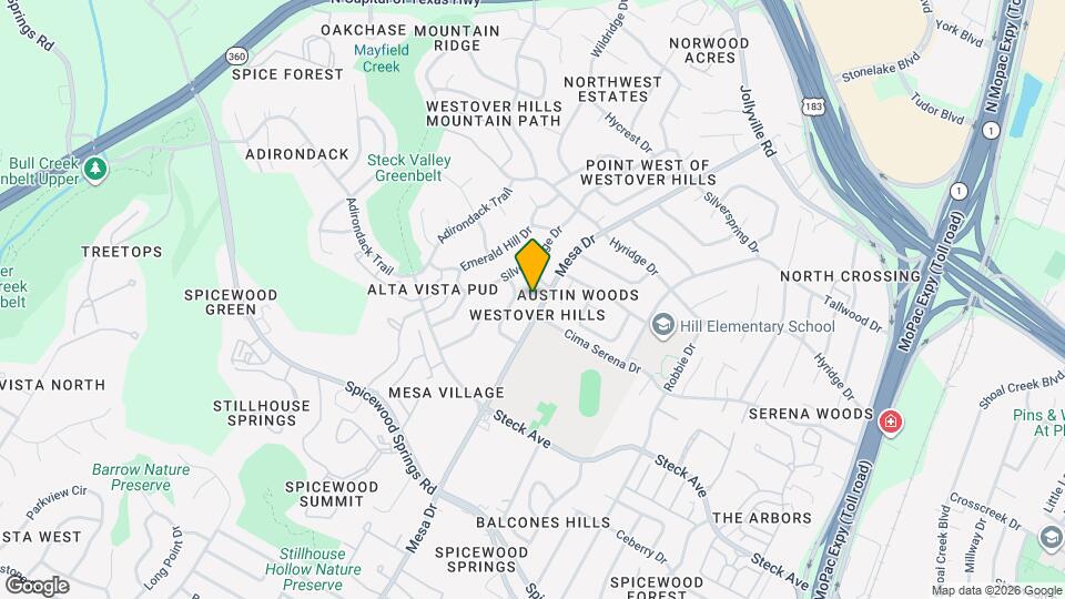 8506 Mesa Dr Map and Location Details