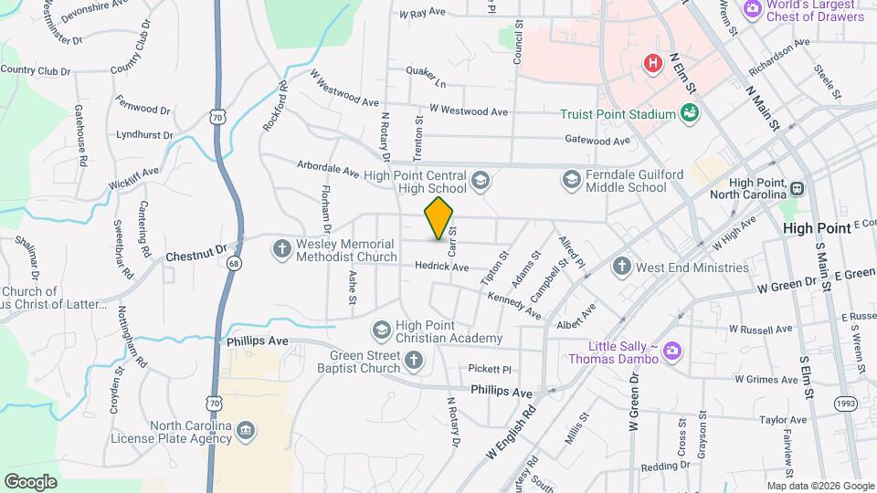 705 Chandler Ave Map and Location Details