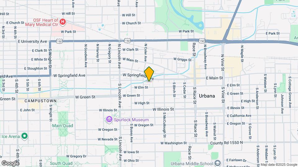 606 W Elm St Map and Location Details