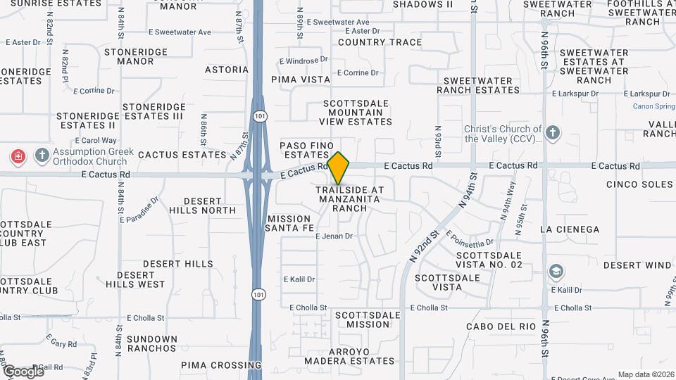 9015 E Poinsettia Dr Map and Location Details