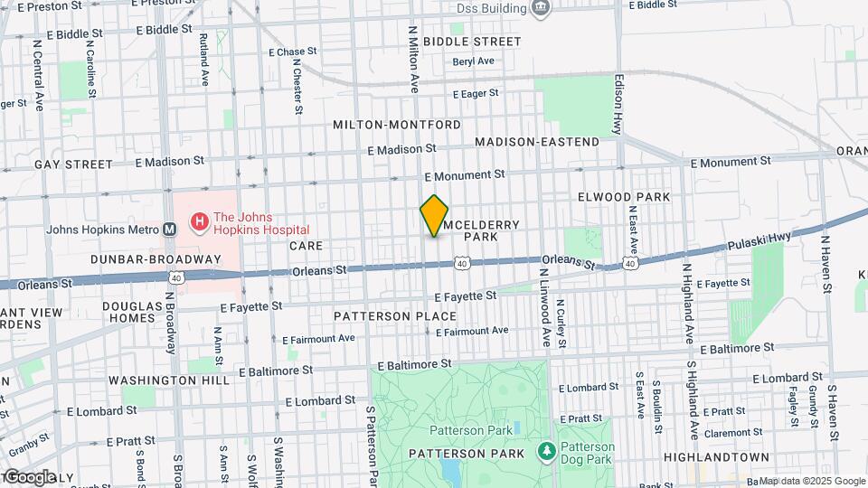 436 N Rose St Map and Location Details