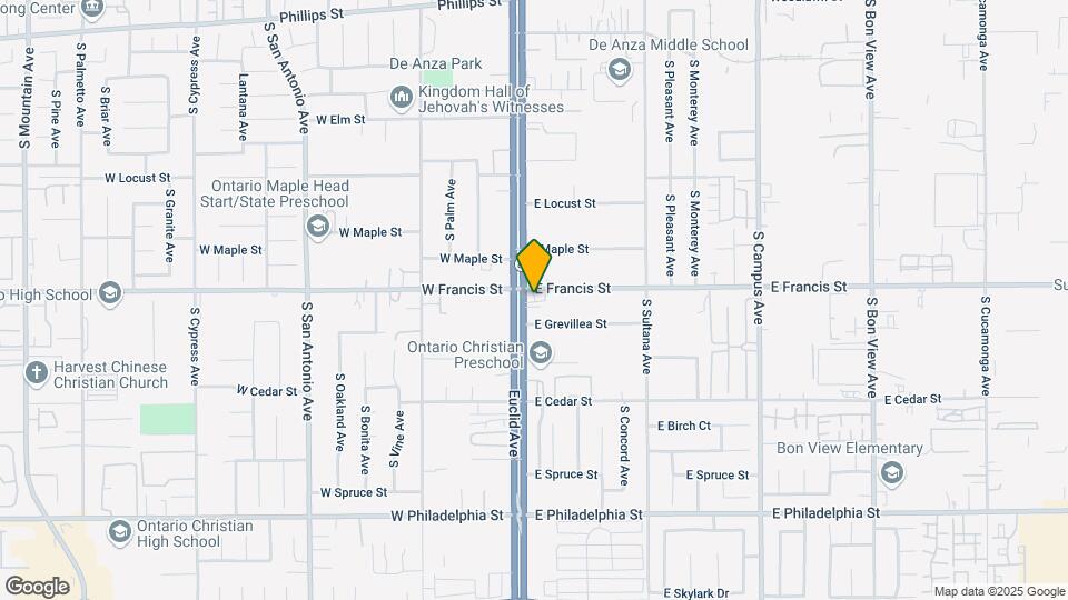 1815 S Euclid Avenue Map and Location Details