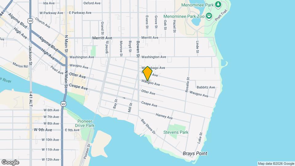 835 Waugoo Ave Map and Location Details