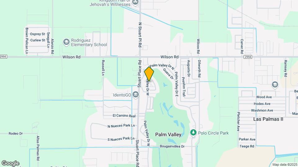 1710 Palm Valley Dr W Map and Location Details