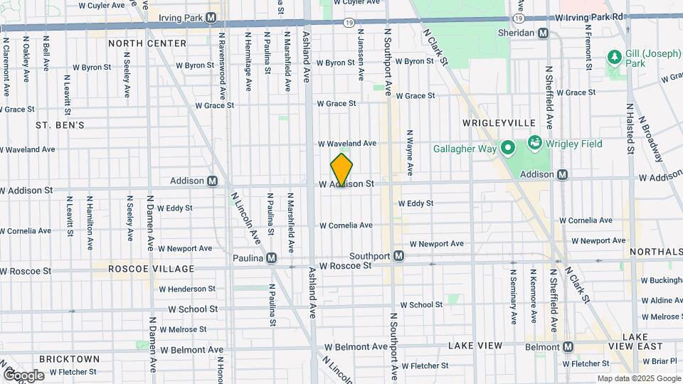 1511 W Addison St Map and Location Details