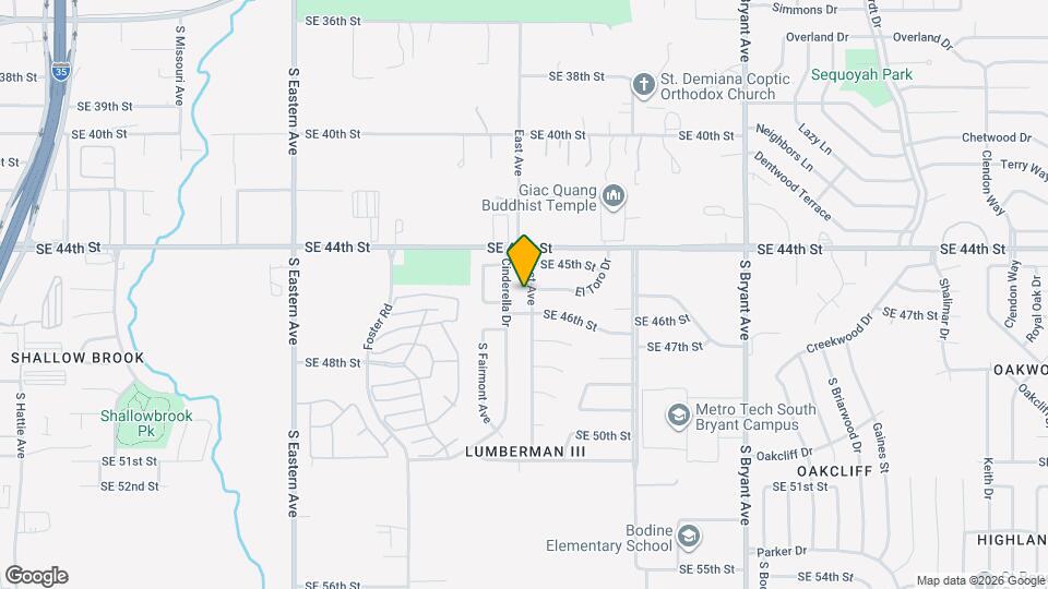 4617 S East Ave Map and Location Details