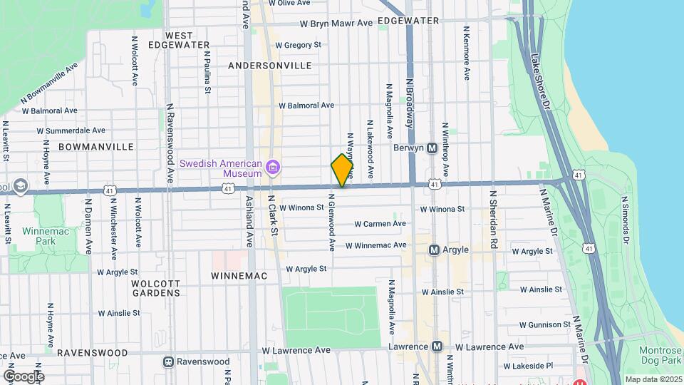 1343 W Foster Ave, Unit G Mapa y Detalles de la Ubicación