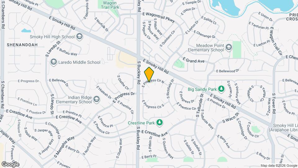 5158 S Pagosa St Map and Location Details