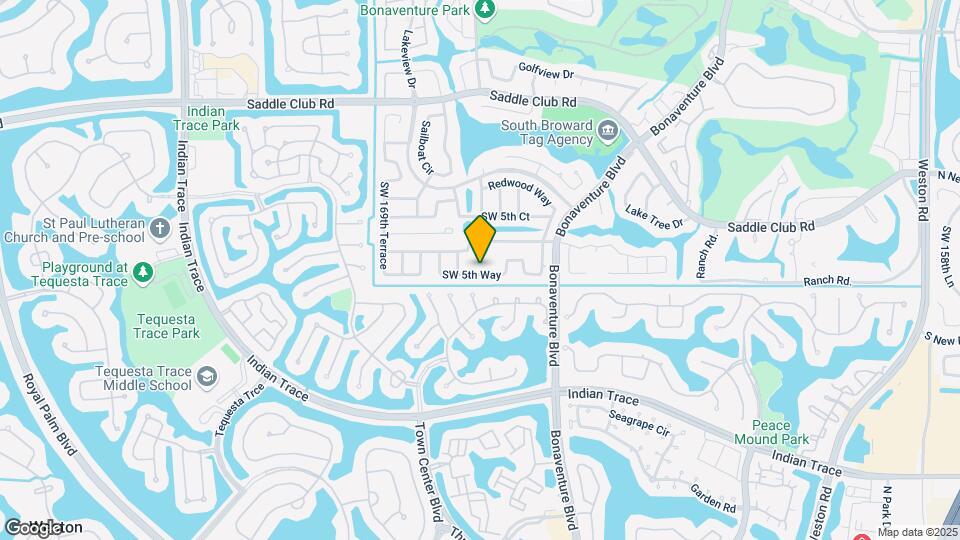16805 SW 5th Way Map and Location Details