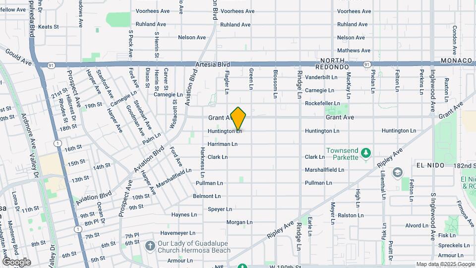 1910 Huntington Ln Map and Location Details