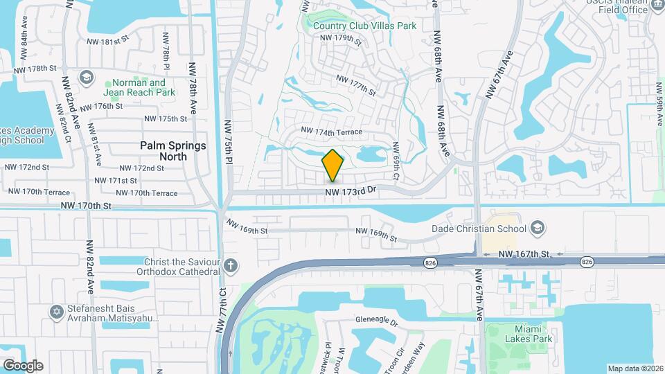 7265 NW 173rd Dr Map and Location Details