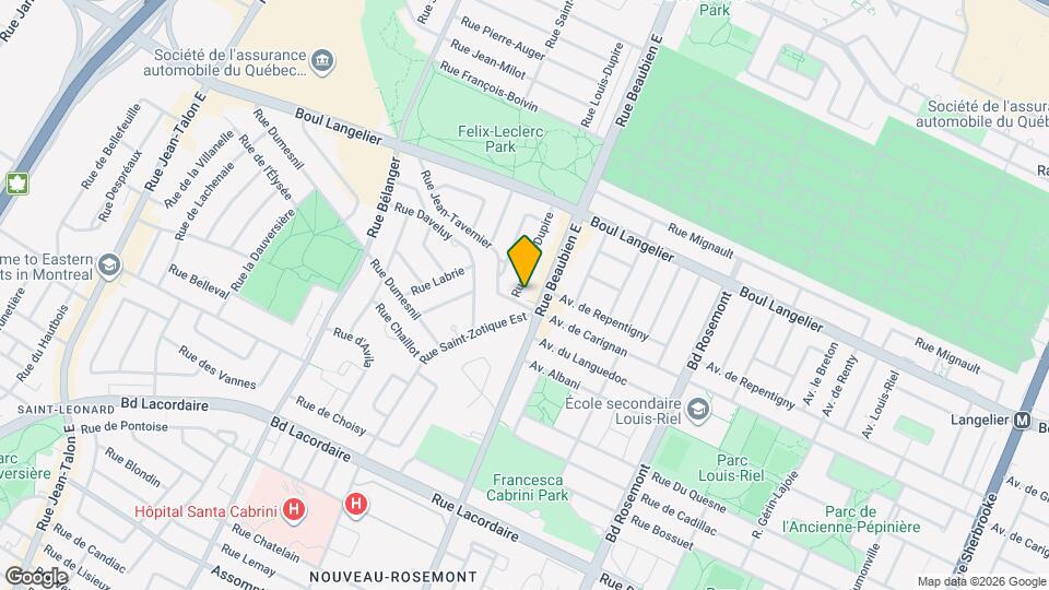 6370-6374 Louis-Dupire Rue Map and Location Details