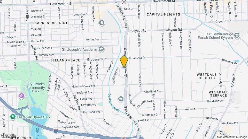 1548 S Acadian Thruway, Unit B Mapa y Detalles de la Ubicación