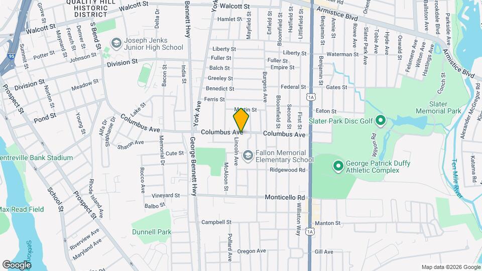 275 Columbus Ave Map and Location Details