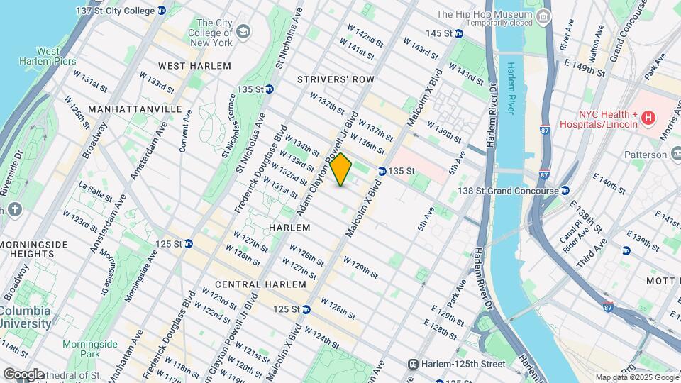 140-142 W 133rd St Mapa y Detalles de la Ubicación